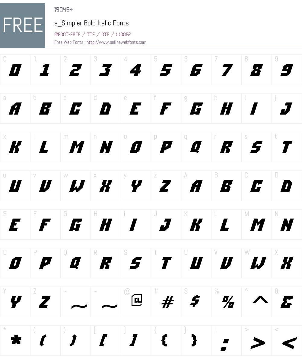 a_Simpler Font Screenshots