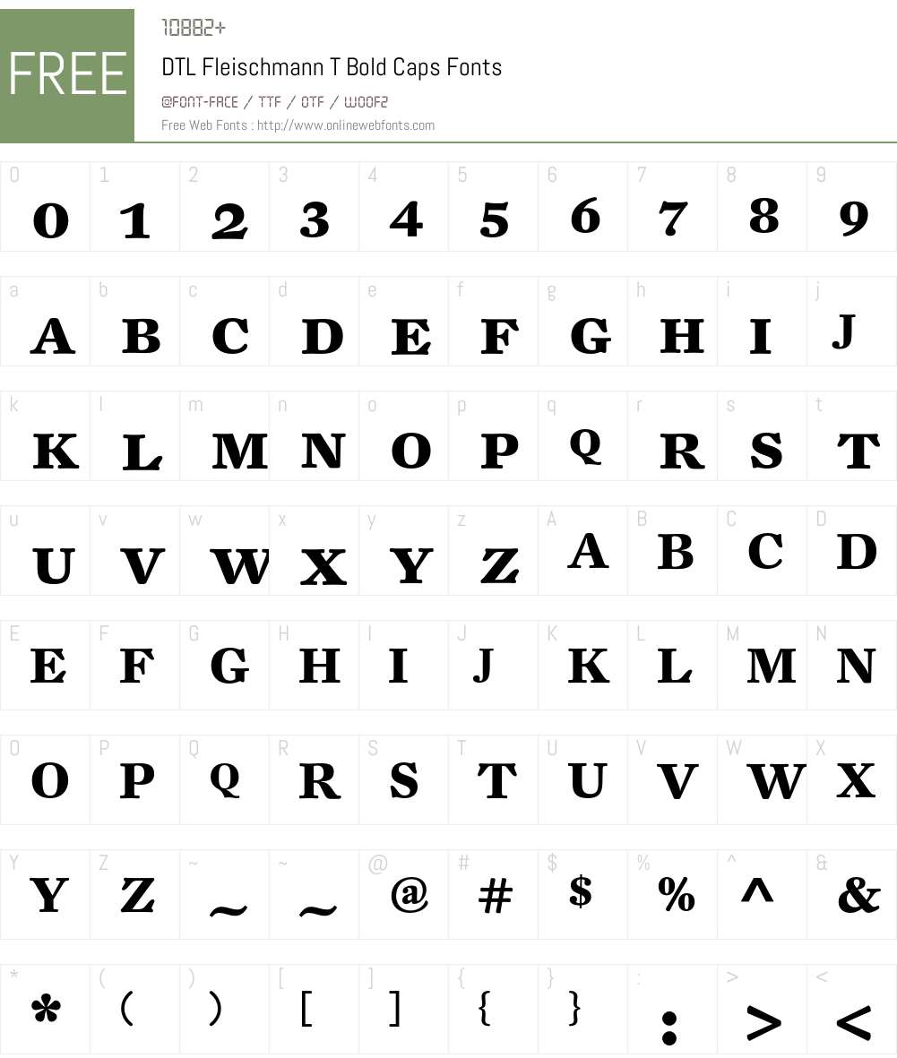 DTL Fleischmann Font Screenshots