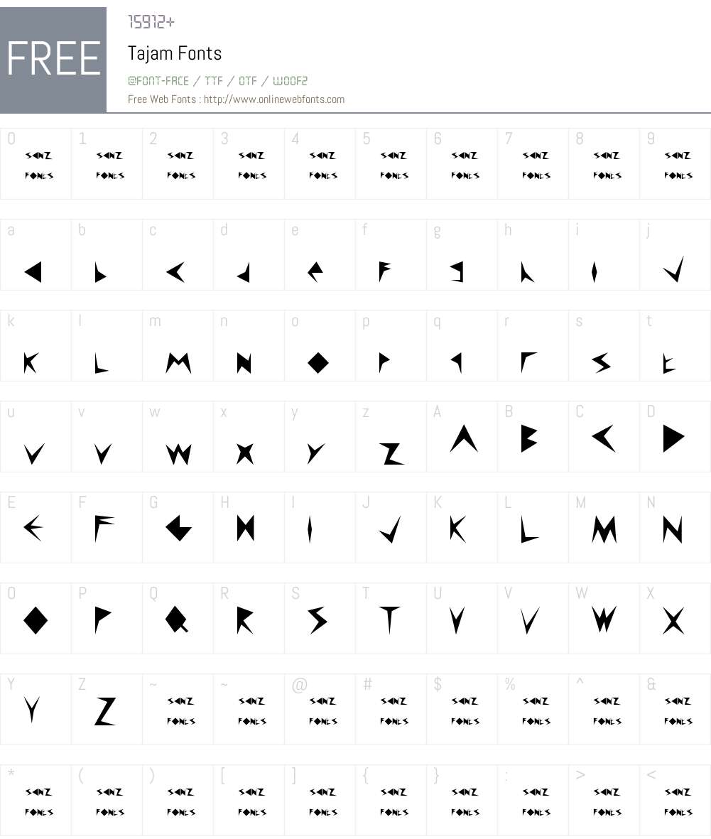 Tajam Font Screenshots
