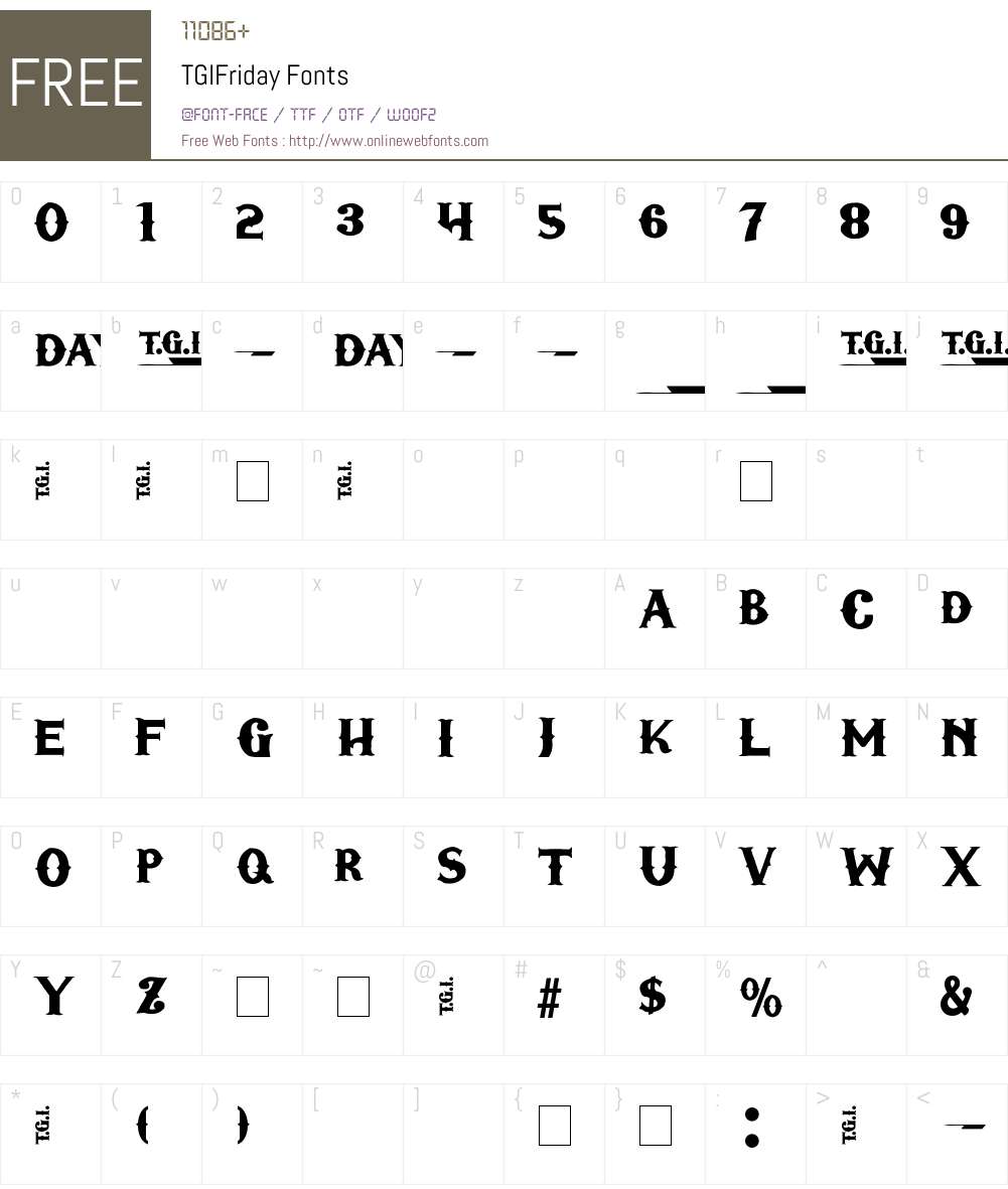 not included. Font Screenshots