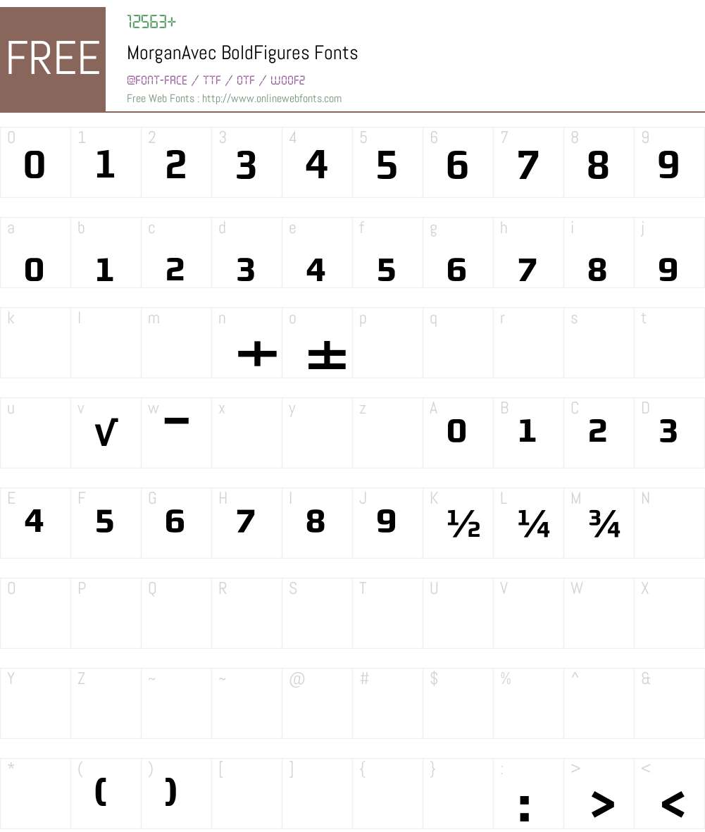 MorganAvec Font Screenshots