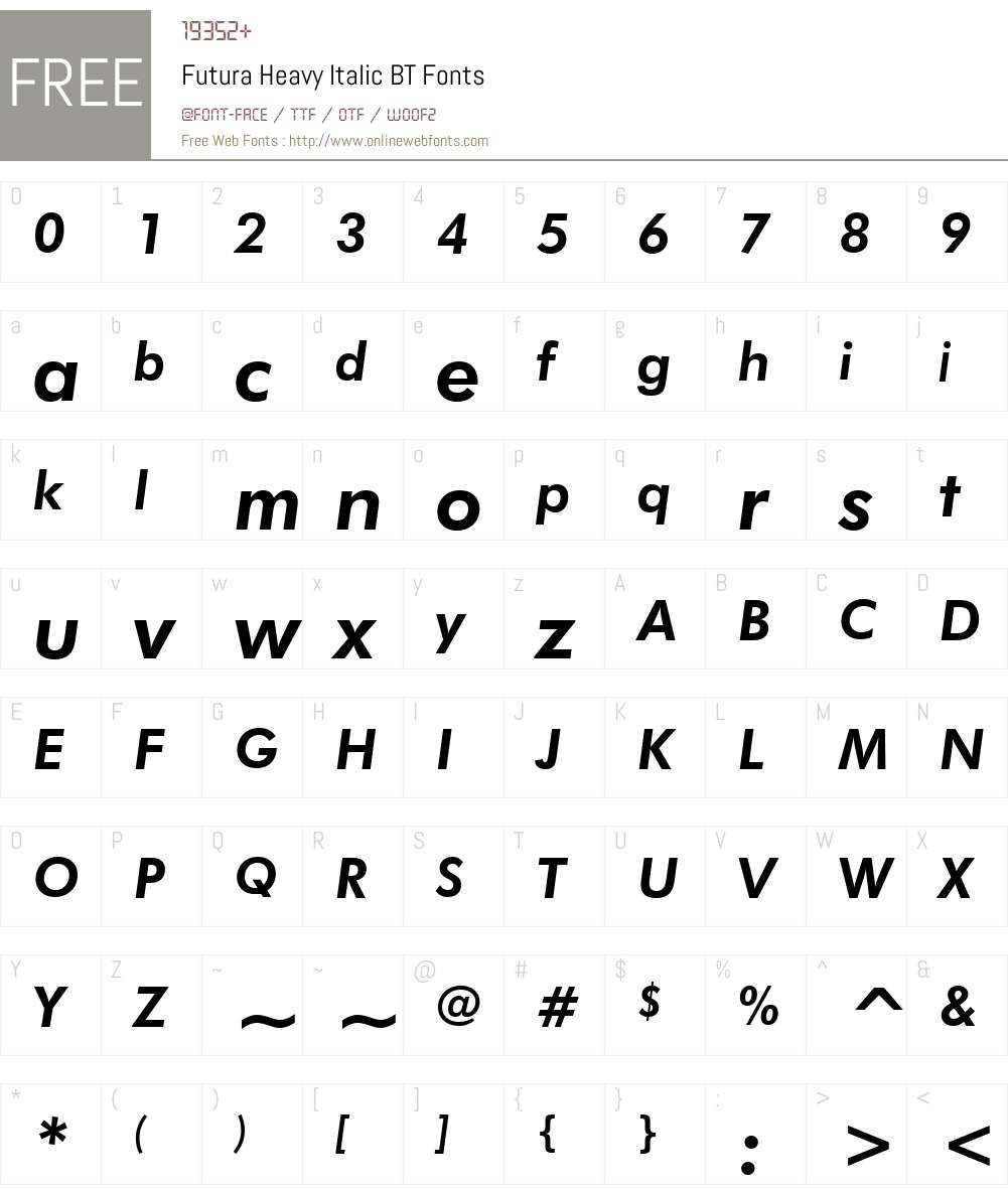 Futura Font Screenshots