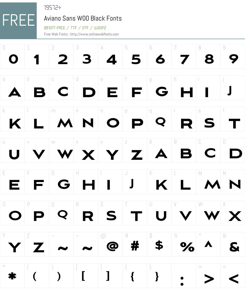 Aviano Sans Black Font Screenshots