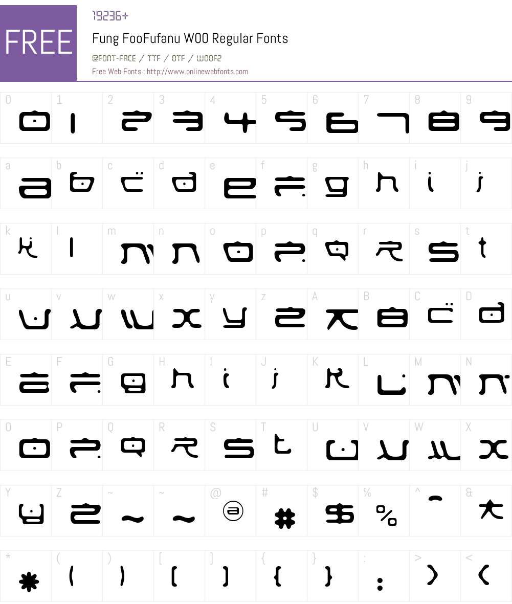 Fung Foo Font Screenshots