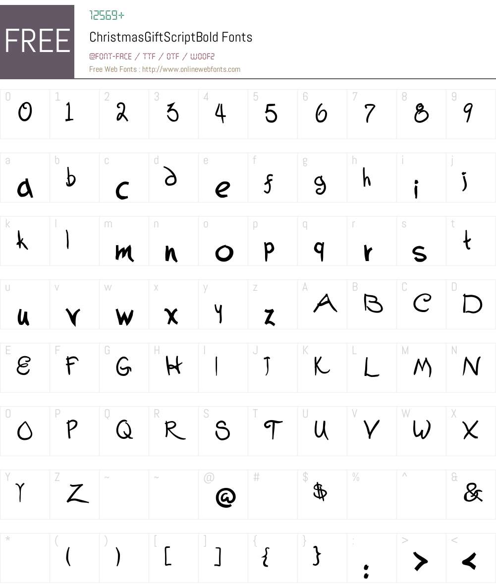 Christmas Font Screenshots