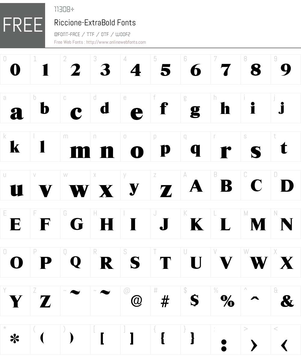 Riccione-ExtraBold Font Screenshots