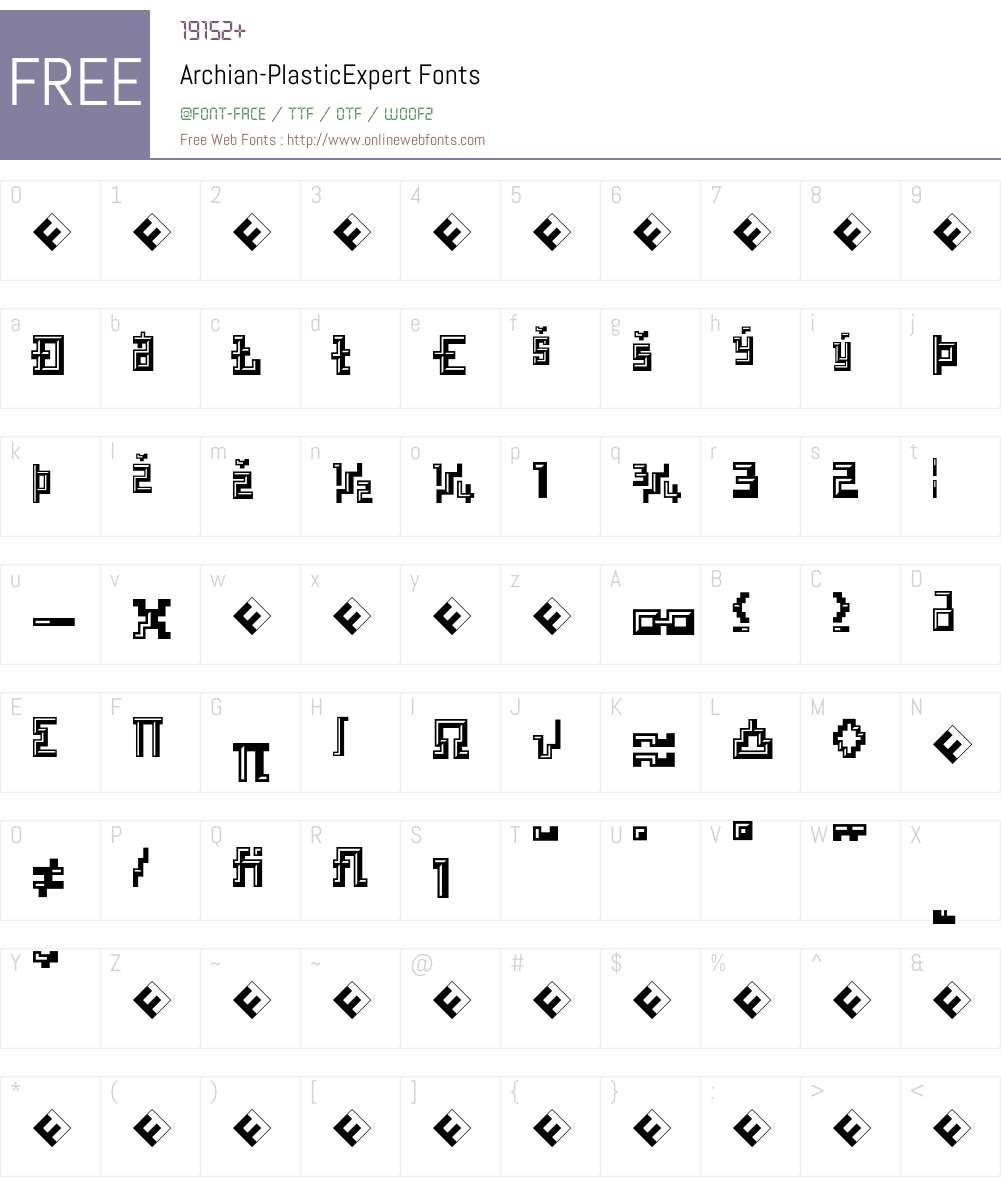 Archian Font Screenshots