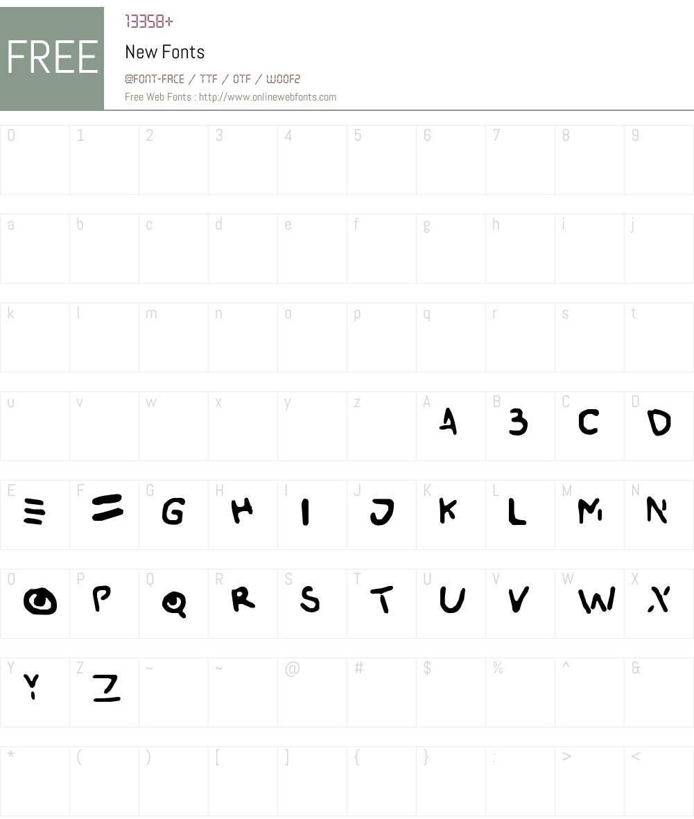 New Font Screenshots