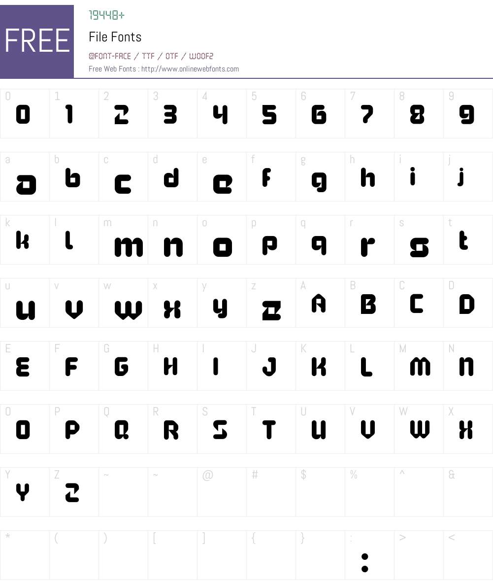 File Font Screenshots