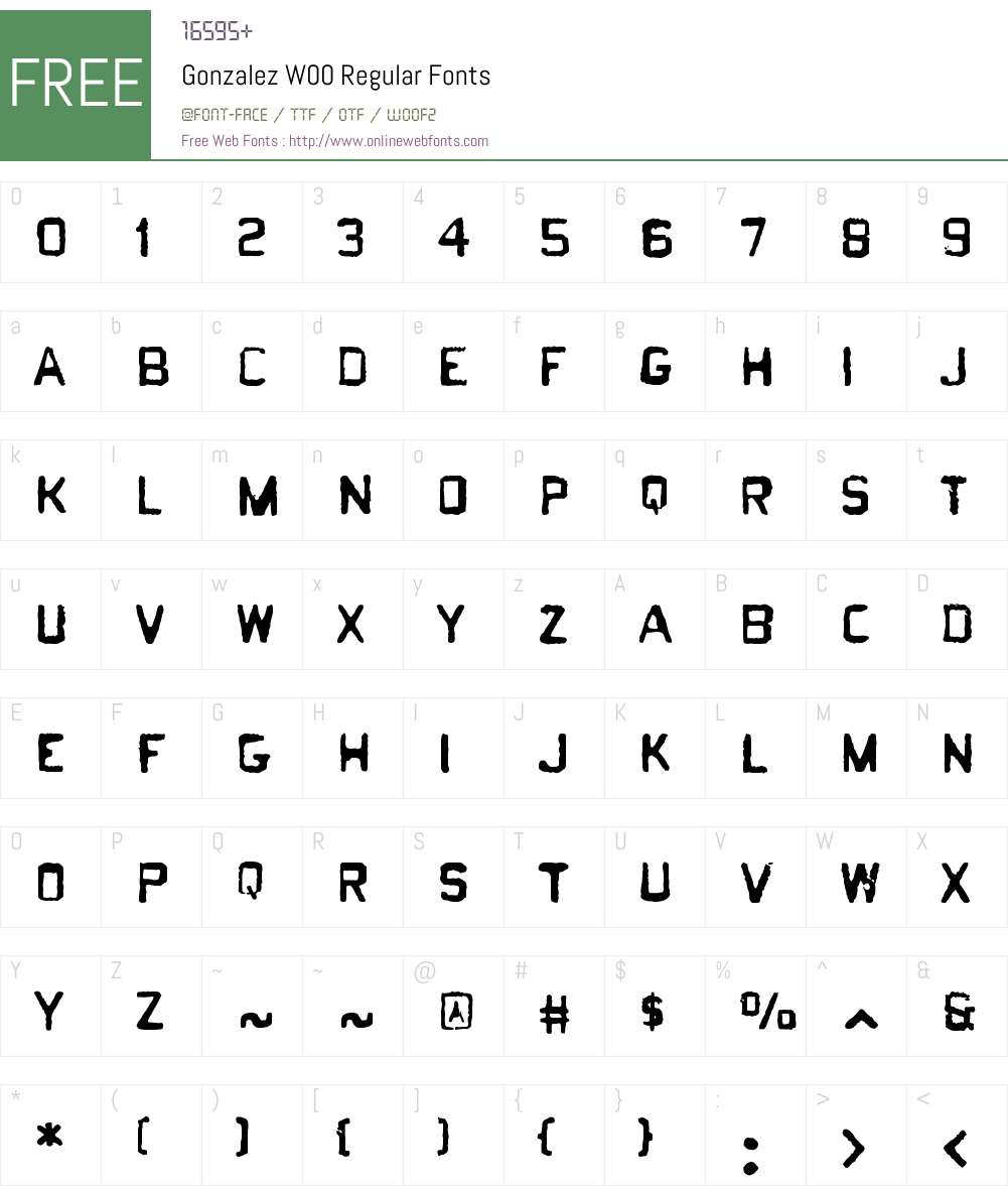 Gonzalez Font Screenshots