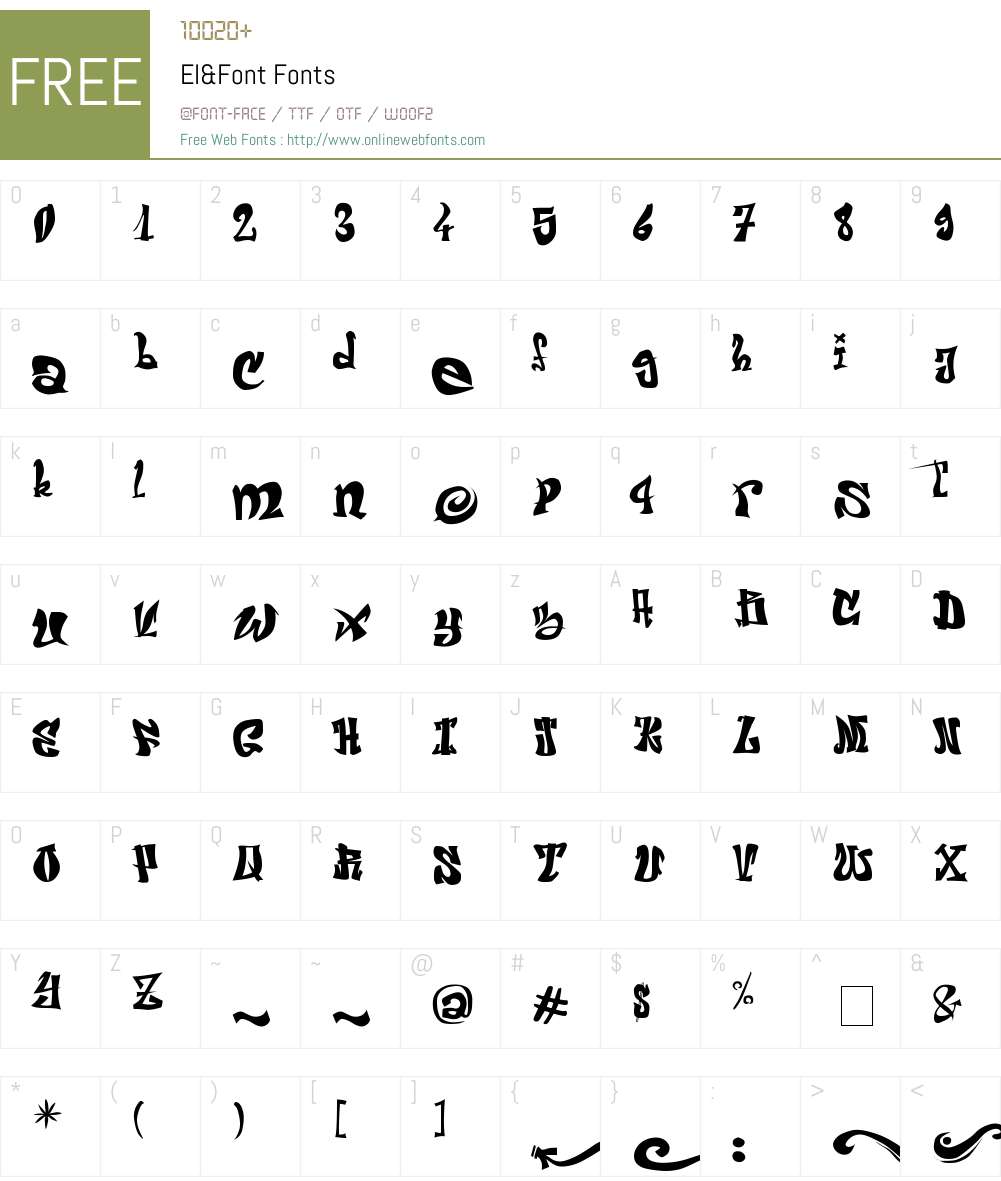 El&Font Font Screenshots