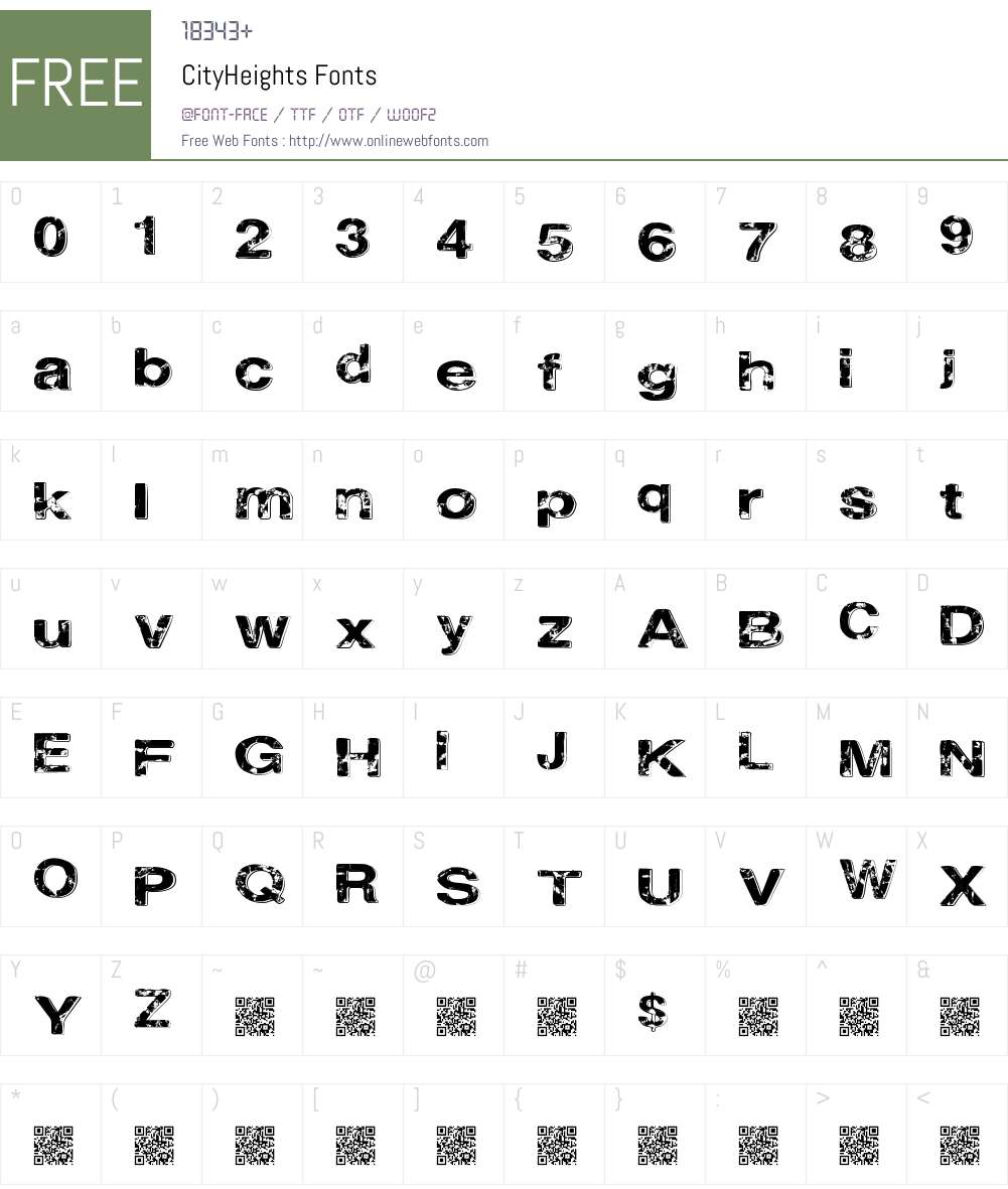 CityHeights Font Screenshots