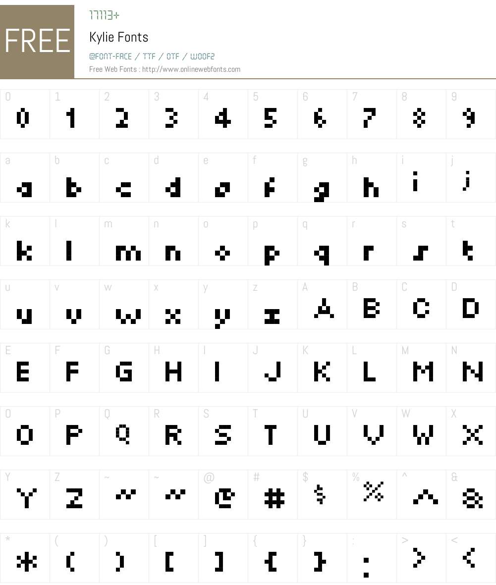 MiniKylie Font Screenshots