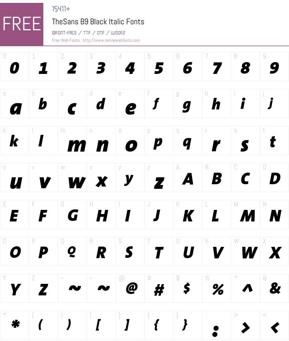TheSans Font Screenshots