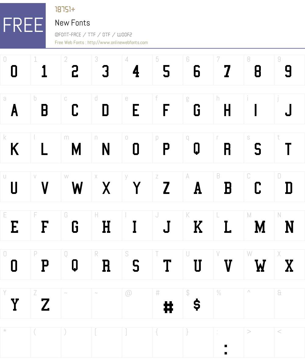 New Font Screenshots