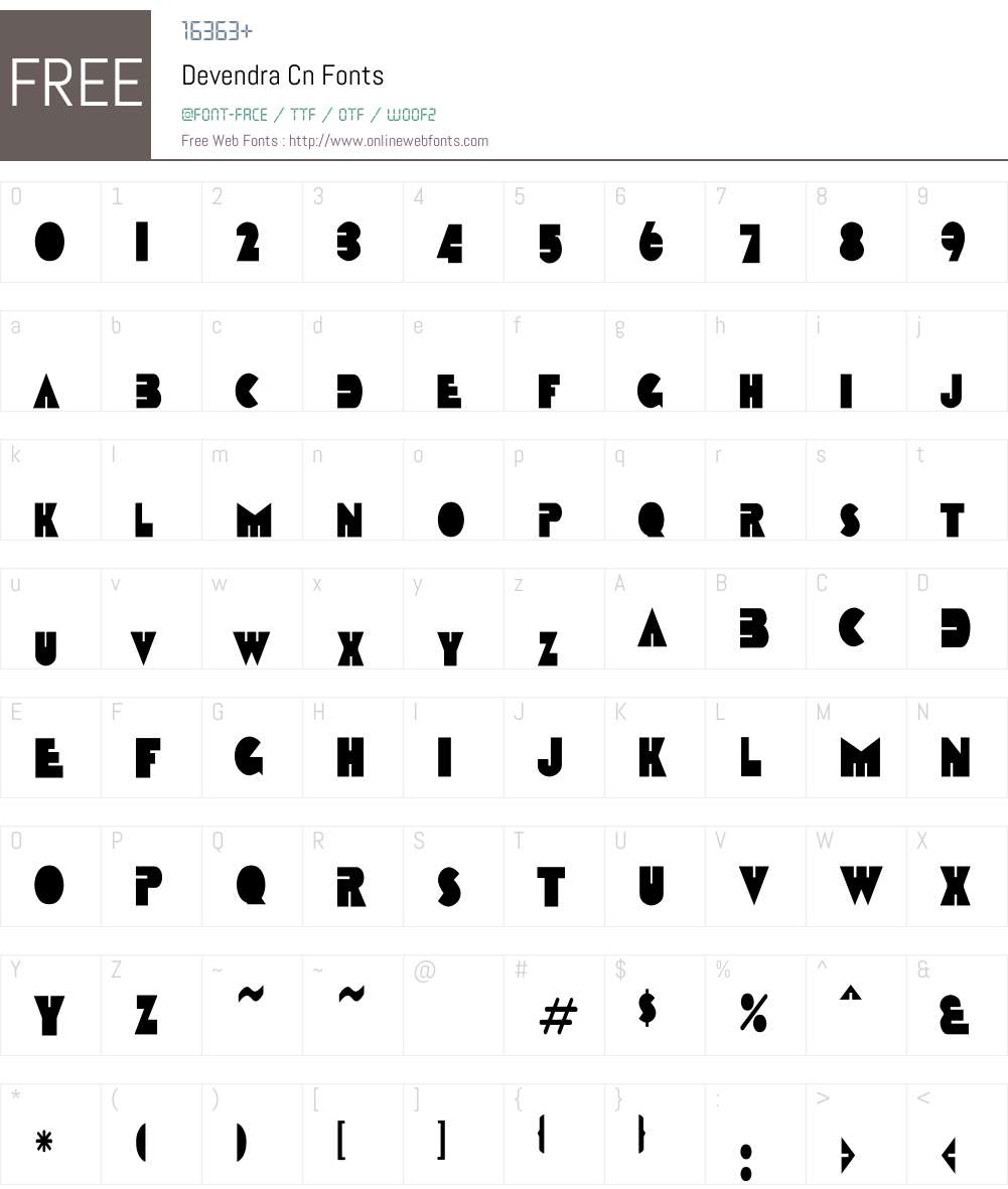 Devendra Cn Font Screenshots