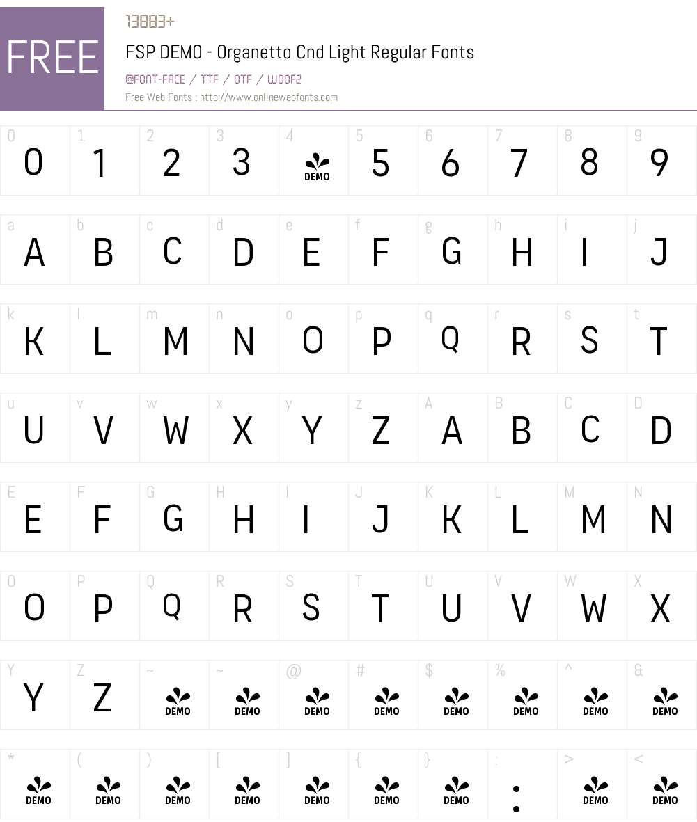 FSP DEMO - Organetto Cnd Light 1.000;hotconv 1.0.109;makeotfexe 2.5. ...