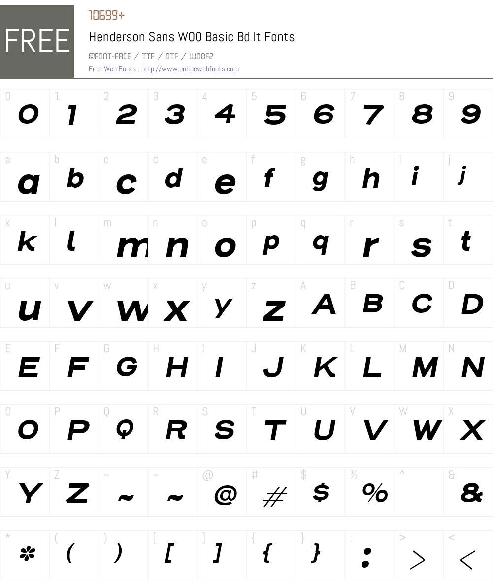 Henderson Sans Font Screenshots
