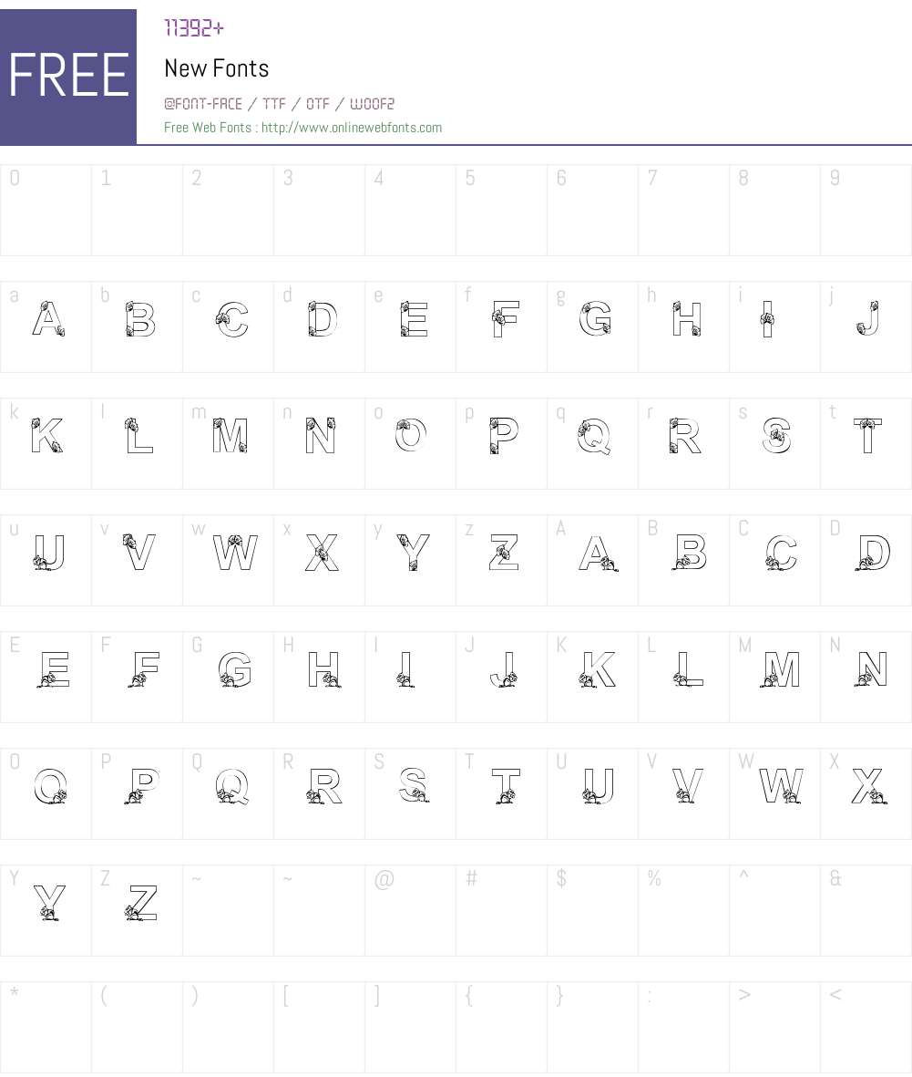 New Font Screenshots