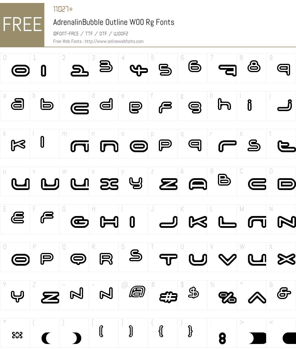 Adrenalin Font Screenshots