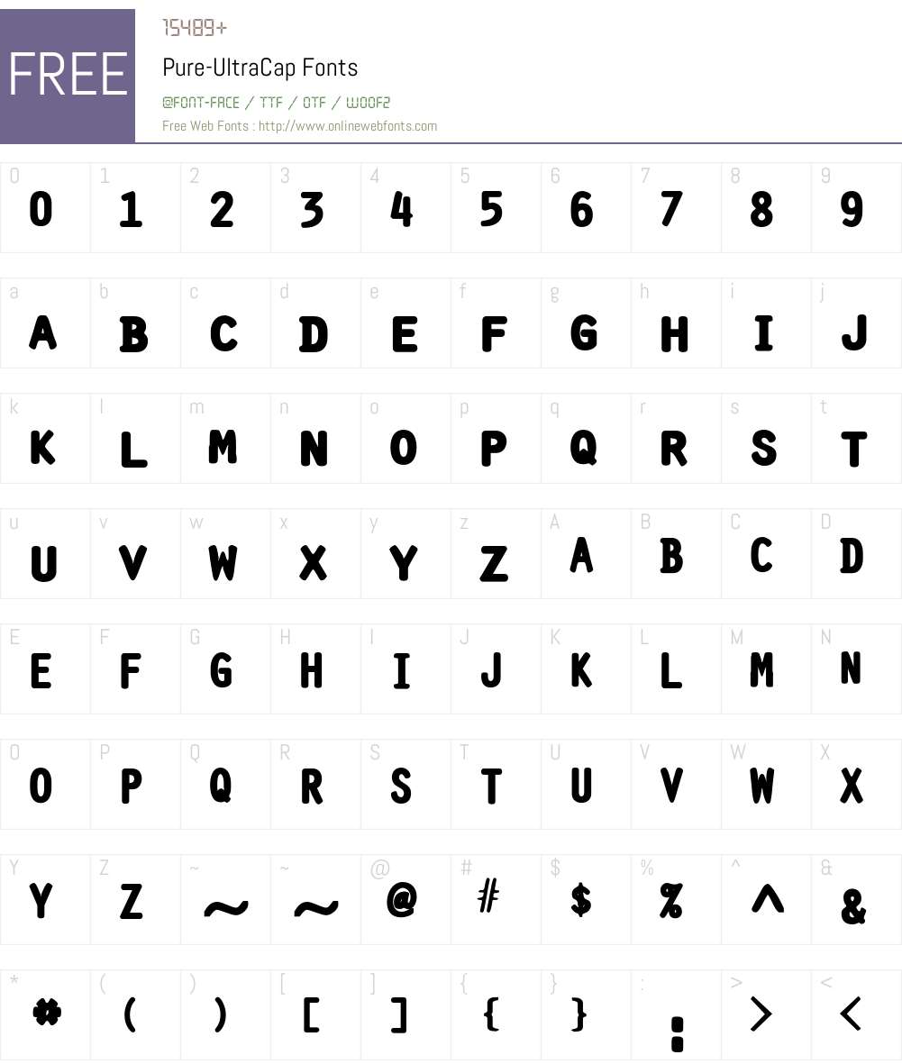Pure Font Screenshots