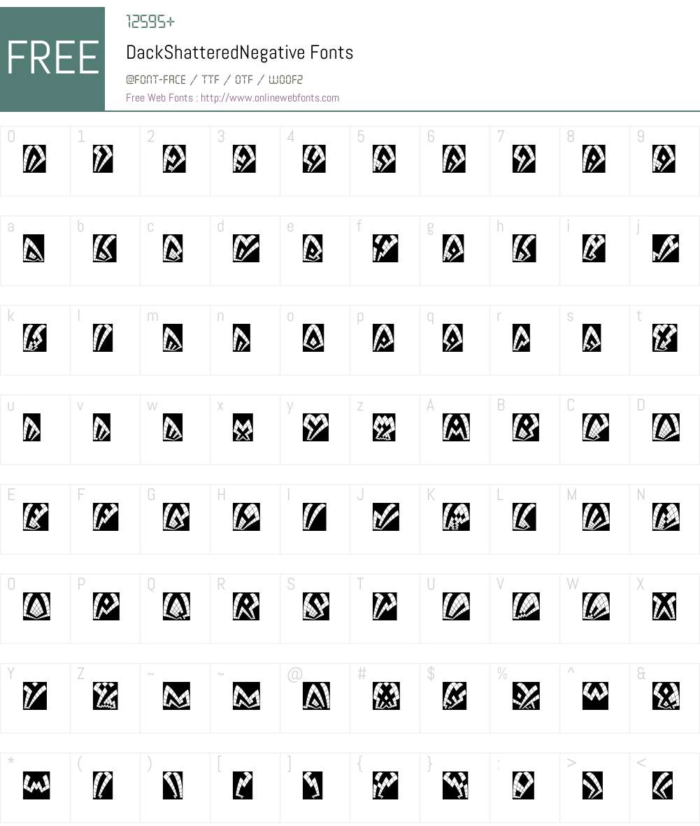 Dack Font Screenshots
