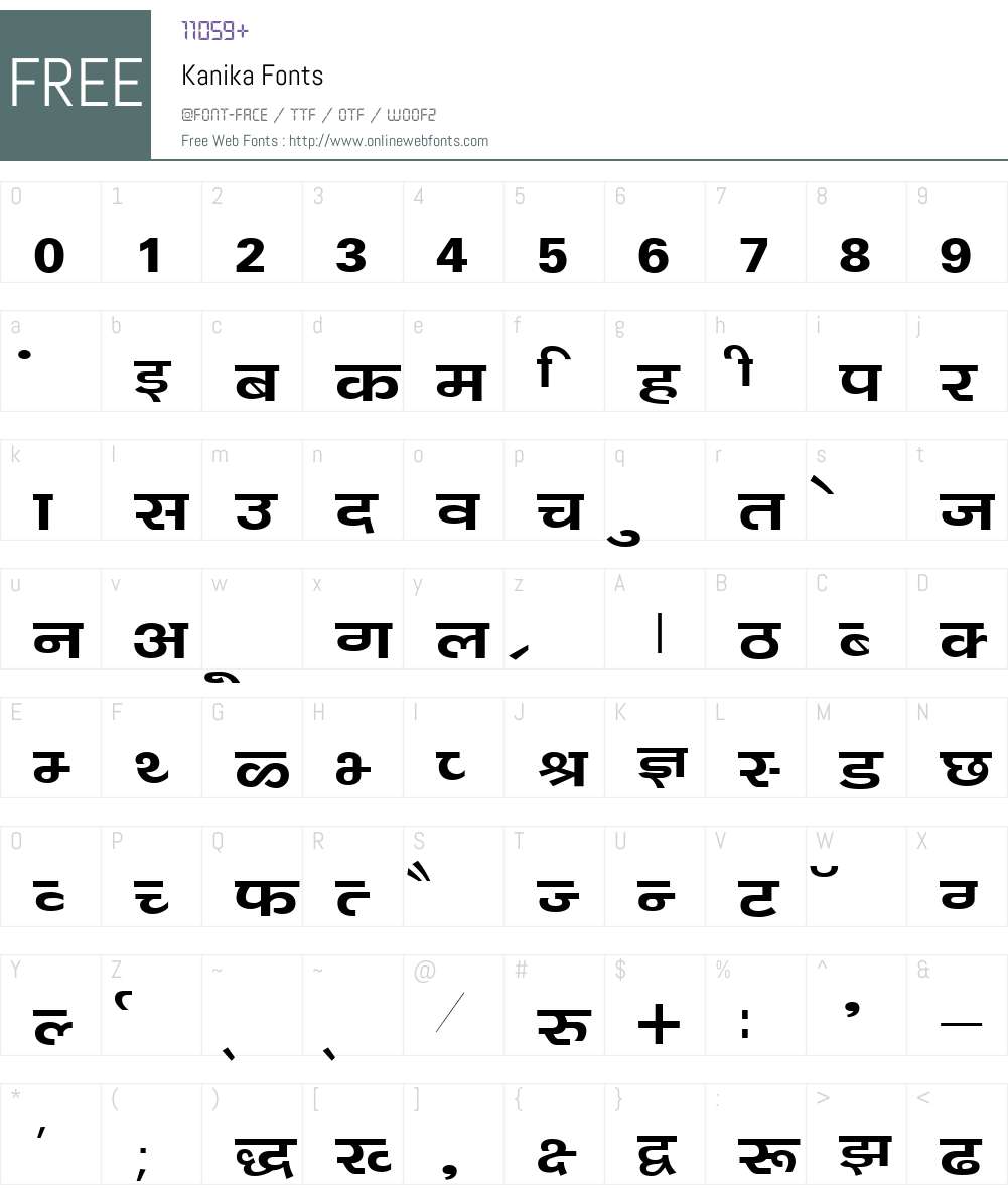 Kanika Font Screenshots