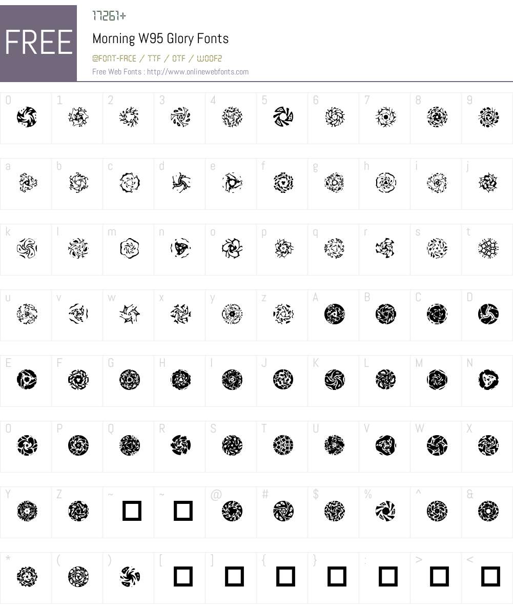 Morning Font Screenshots