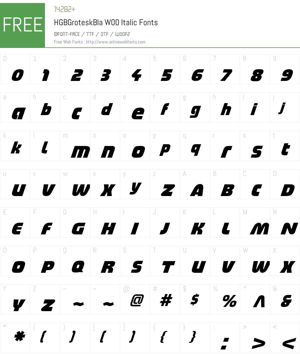 HGB Grotesk Font Screenshots