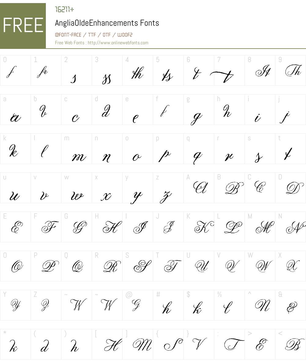 AngliaOldeEnhancements Font Screenshots