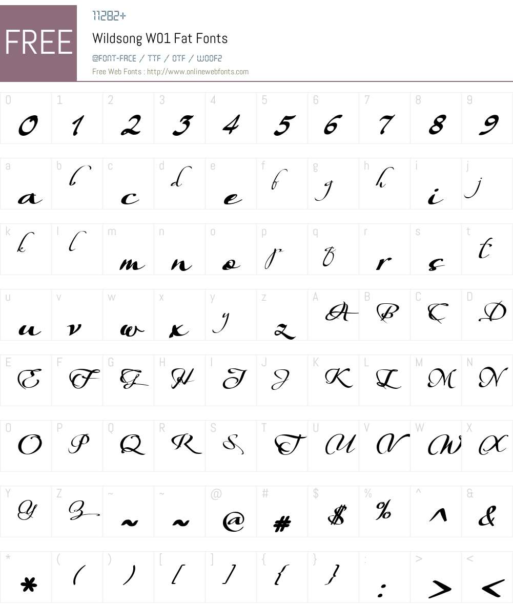 WildsongW01-Fat Font Screenshots