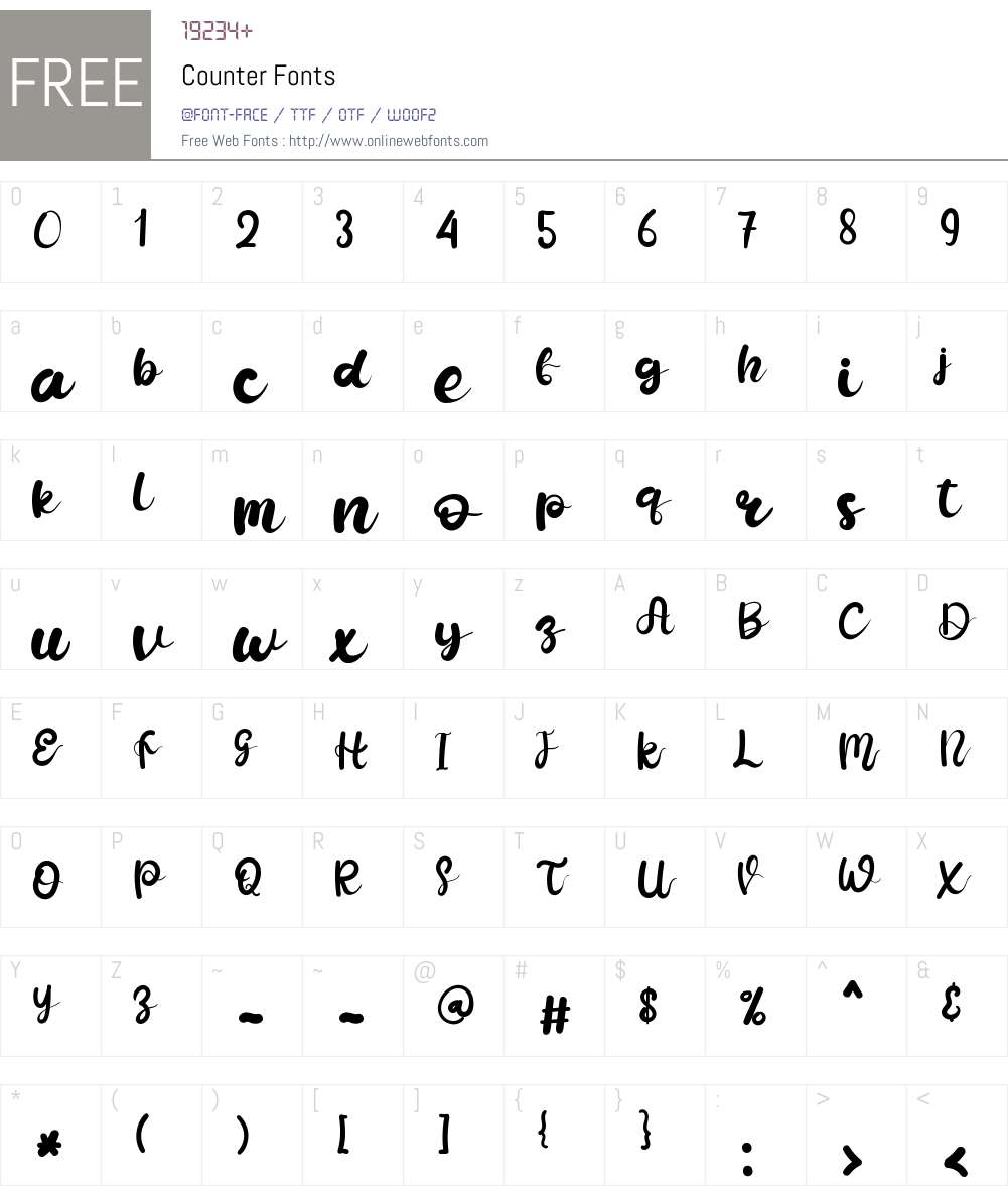 Counter 1.001;Fontself Maker 3.5.7 Fonts Free Download - OnlineWebFonts.COM