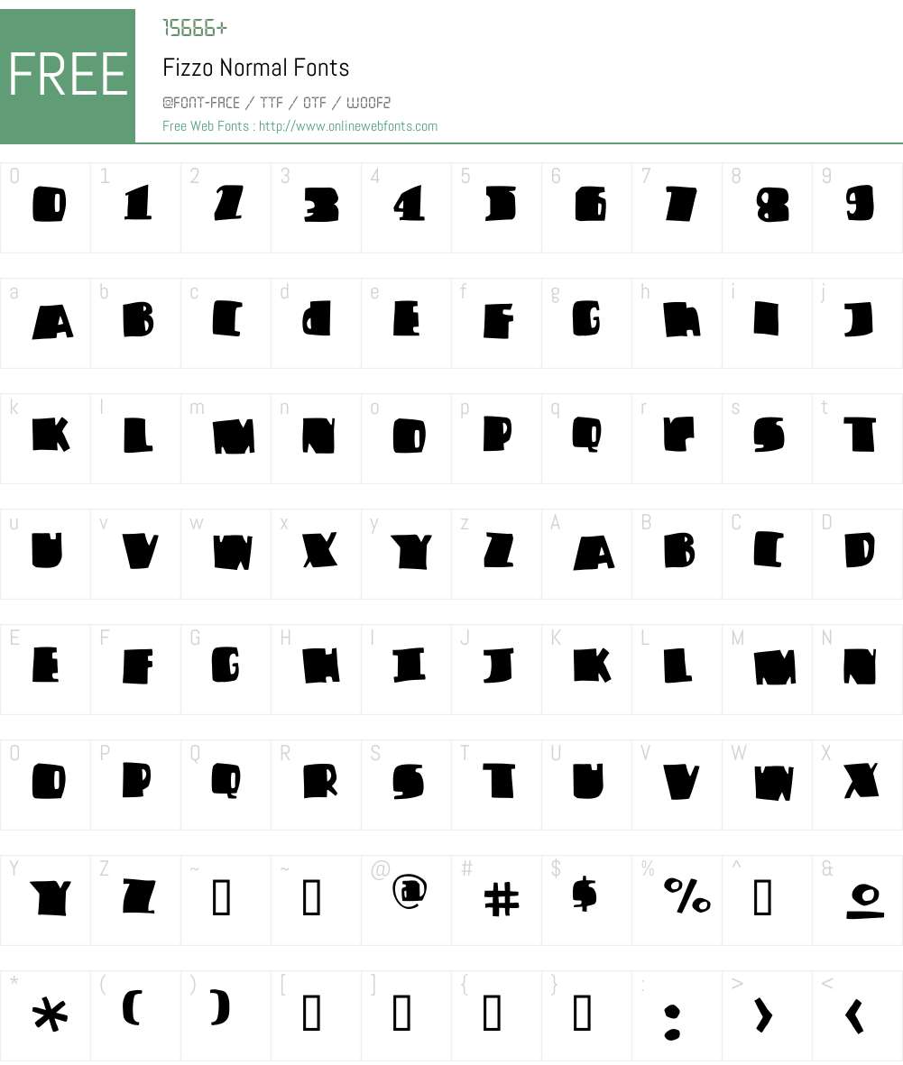 Fizzo Font Screenshots