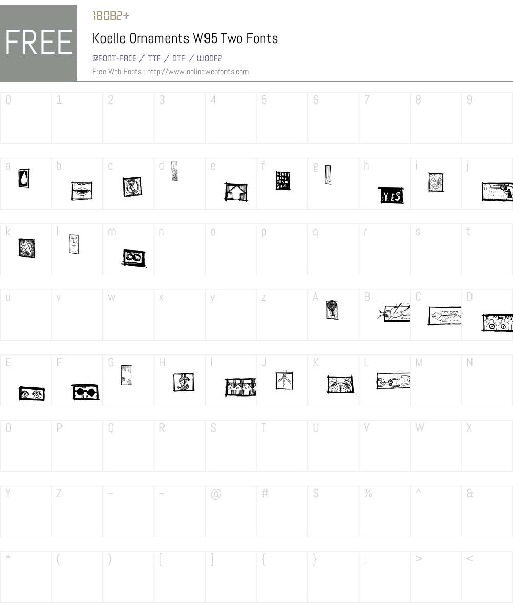 Koelle Ornaments Two Font Screenshots