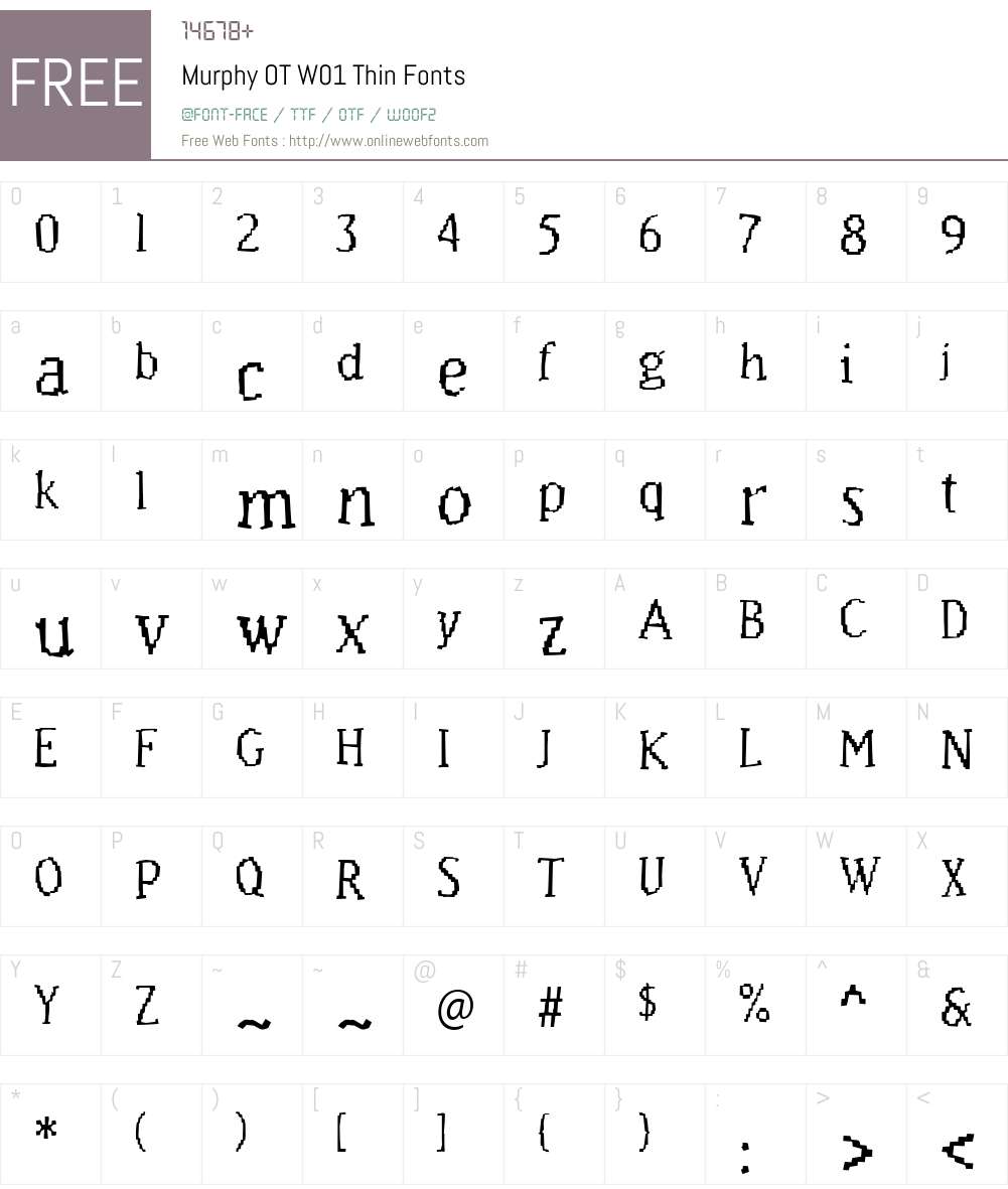 FF Murphy Font Screenshots
