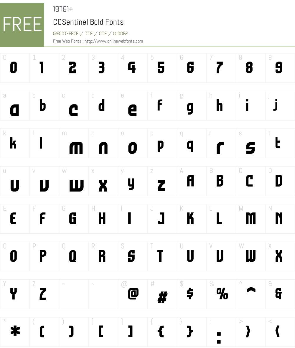 CCSentinel-Bold Font Screenshots