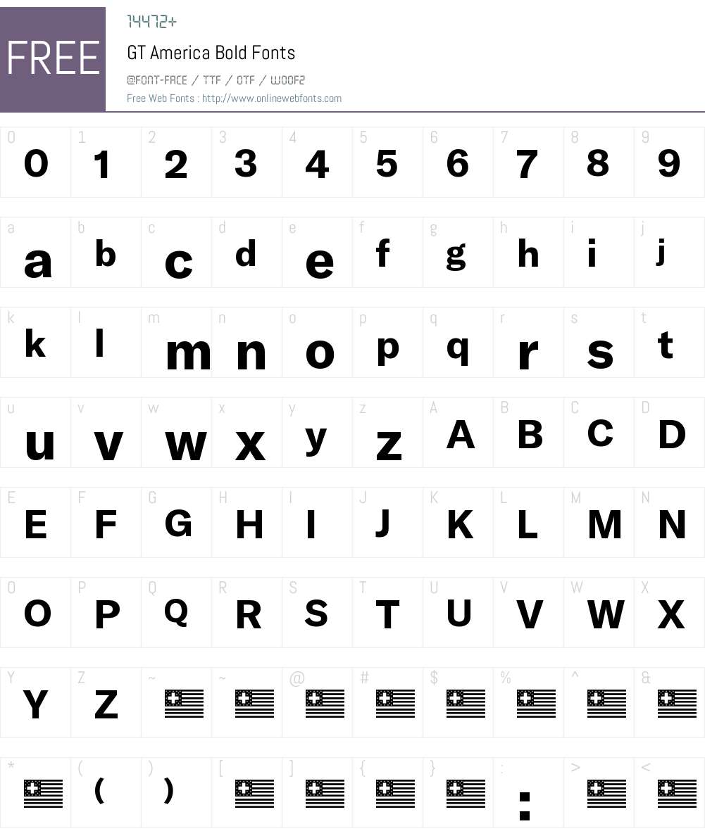 GT America Bold Font Screenshots