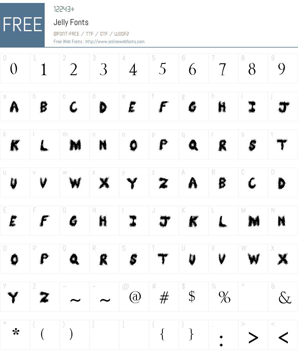 Jelly Font Screenshots