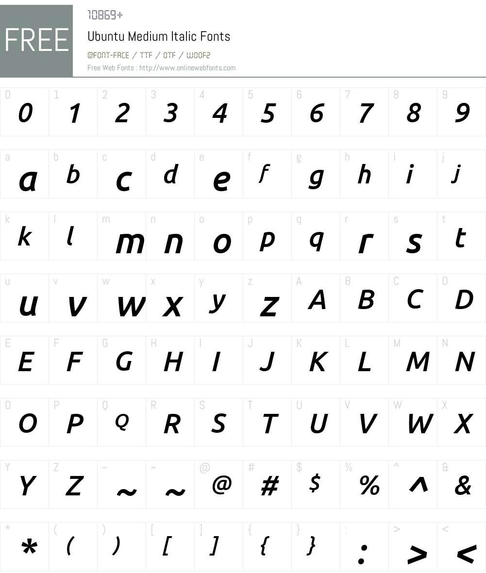 Ubuntu Font Screenshots