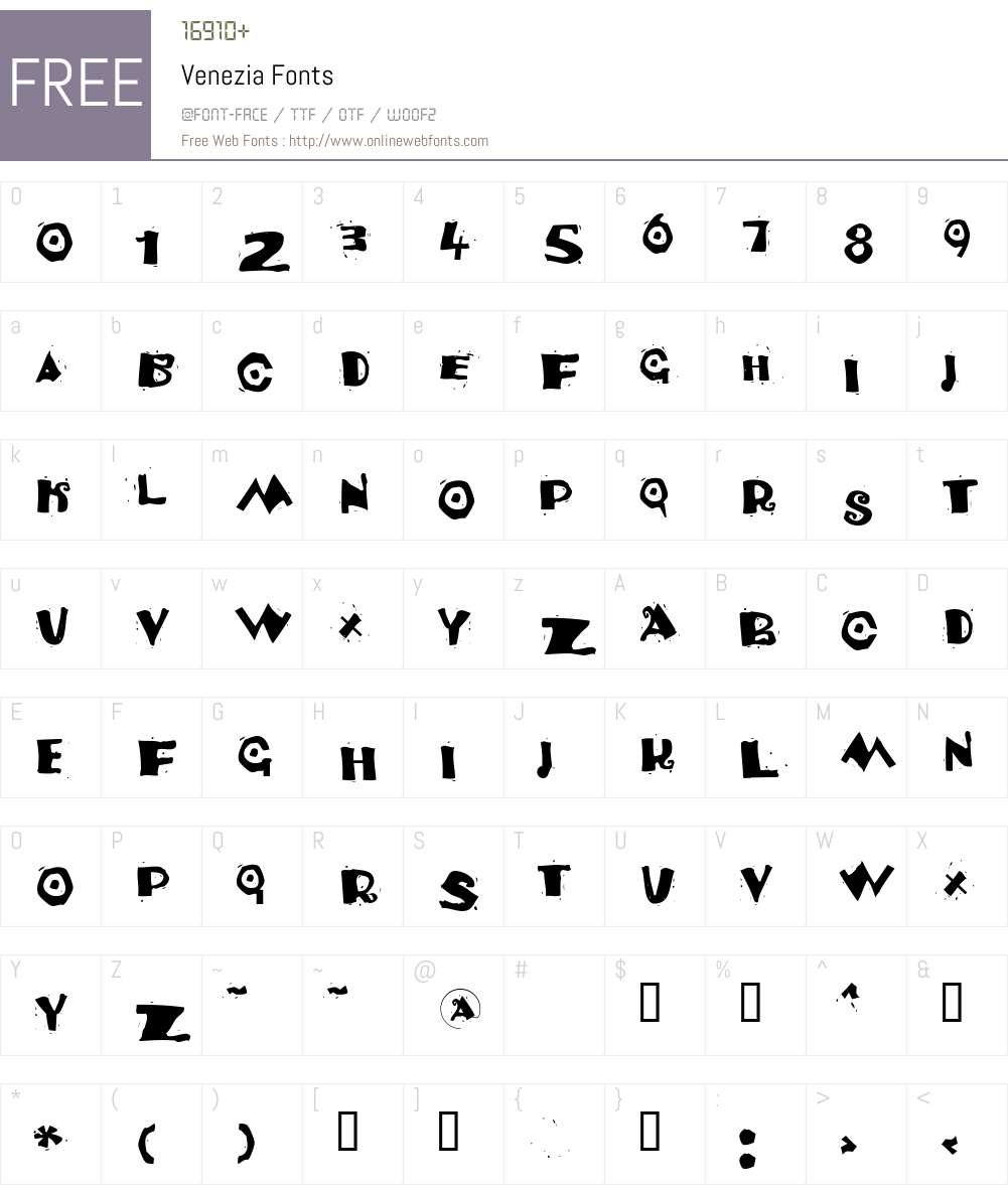 Venezia Font Screenshots