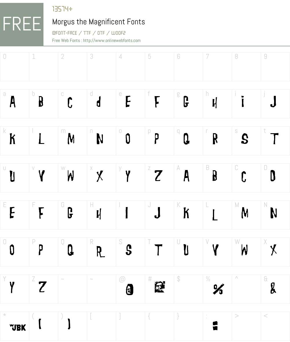Morgus Font Screenshots