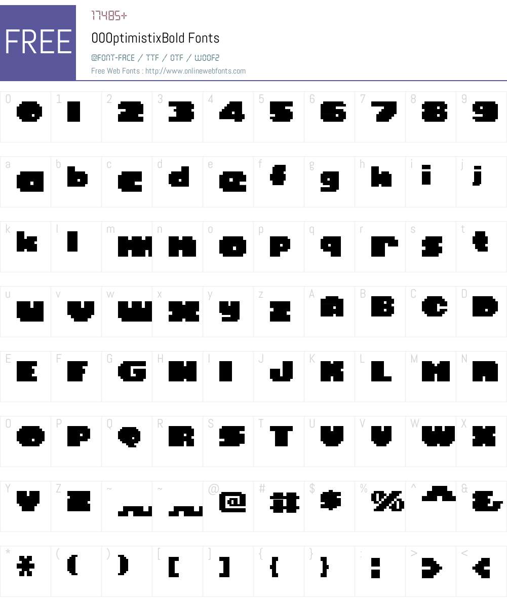 00Optimistix Font Screenshots