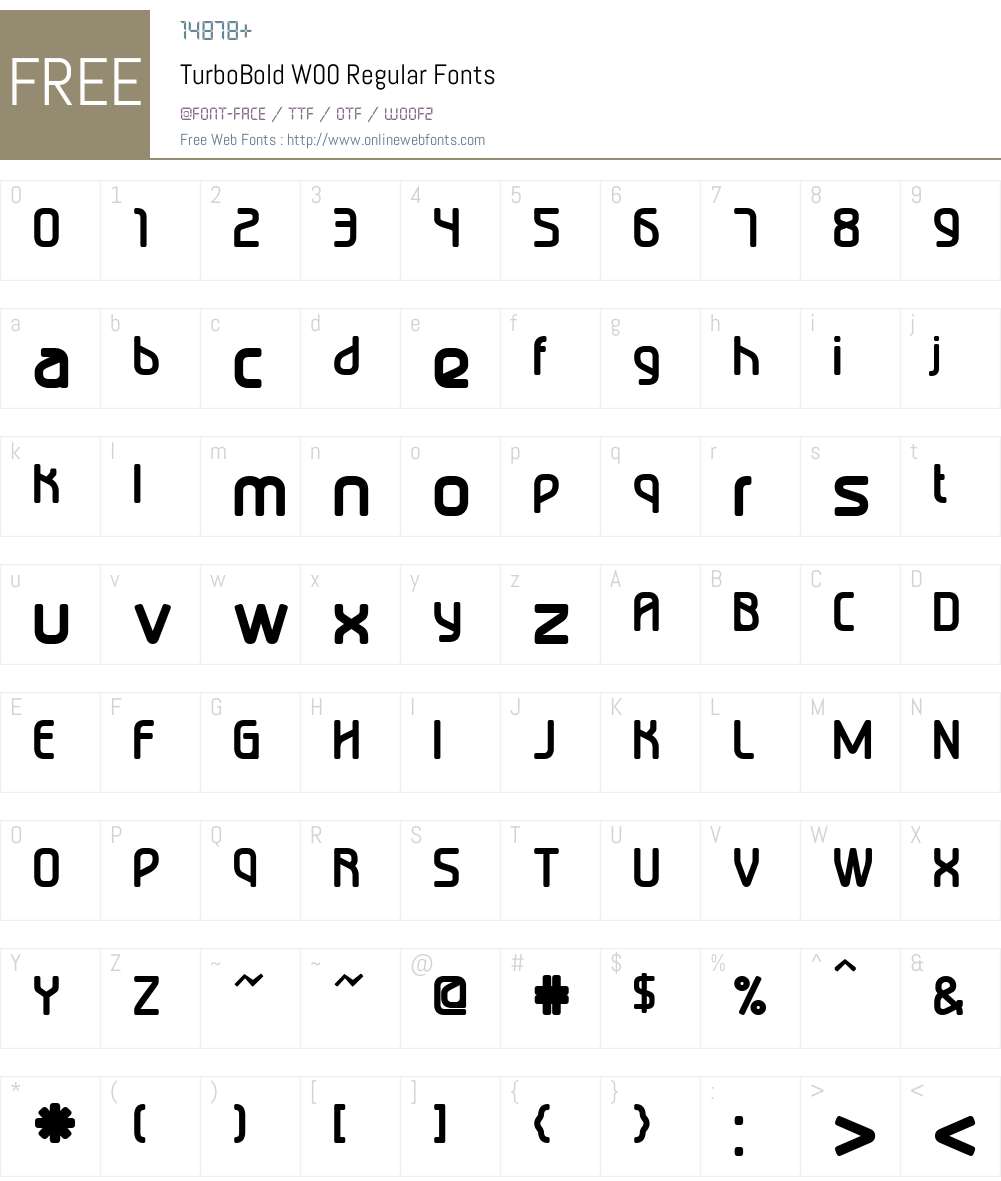 Turbo Font Screenshots