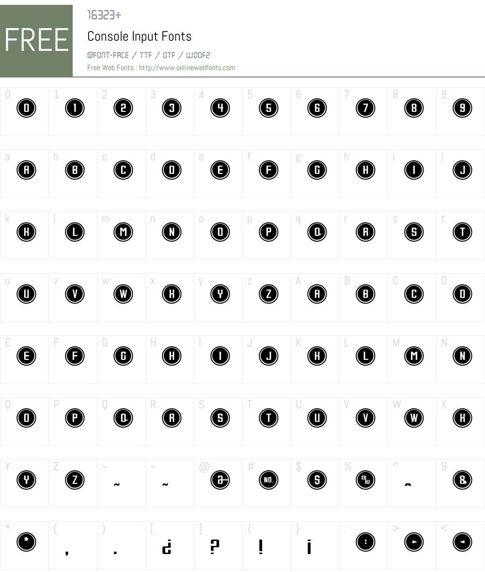 Console Font Screenshots