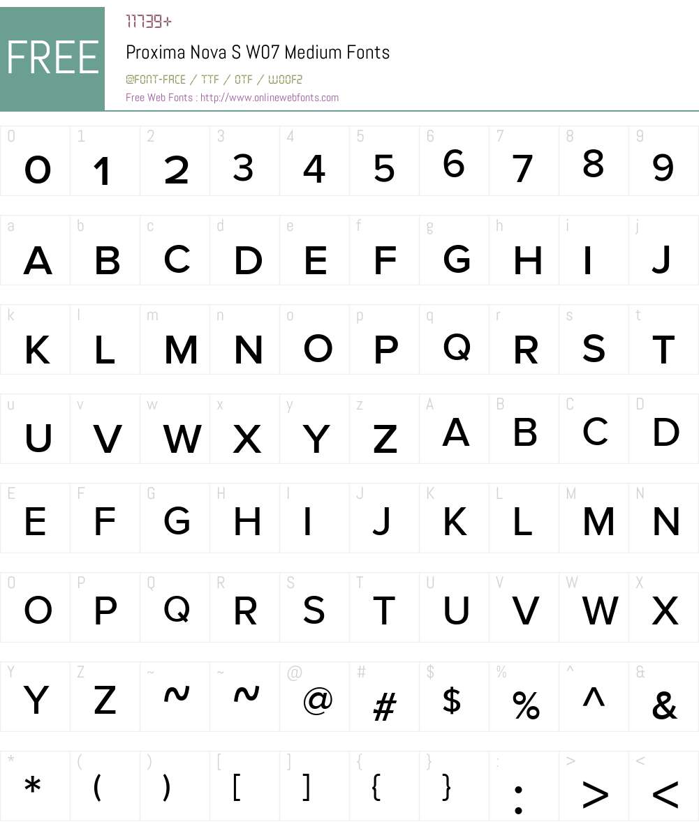 ProximaNovaSW07-Medium Font Screenshots
