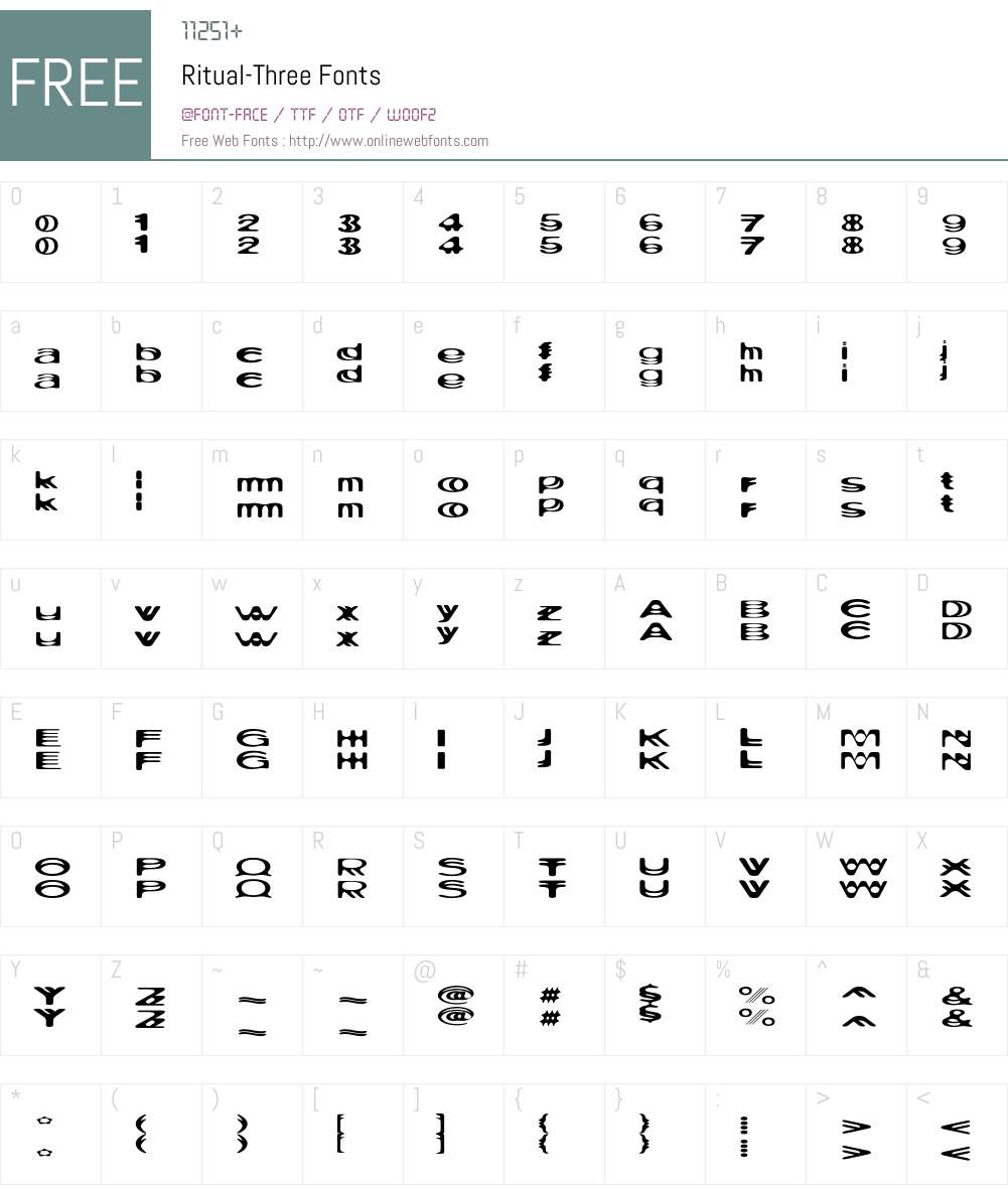 Ritual Font Screenshots