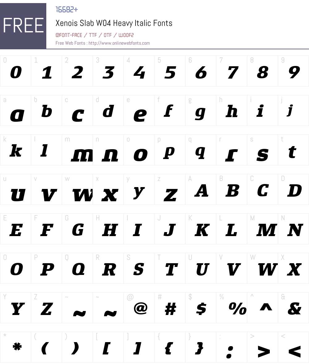 Xenois Slab Font Screenshots