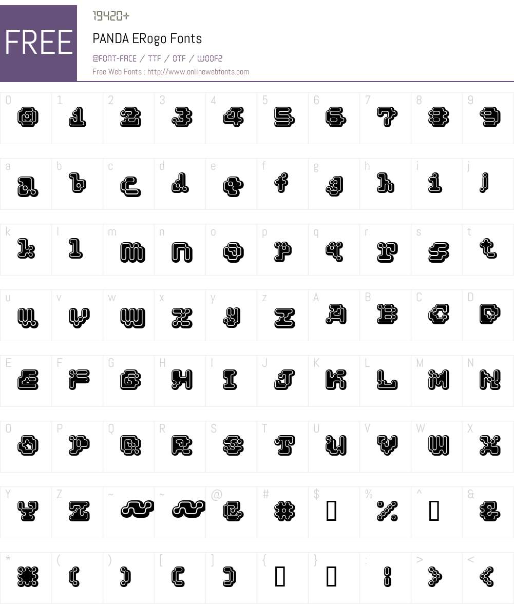 PANDA Font Screenshots