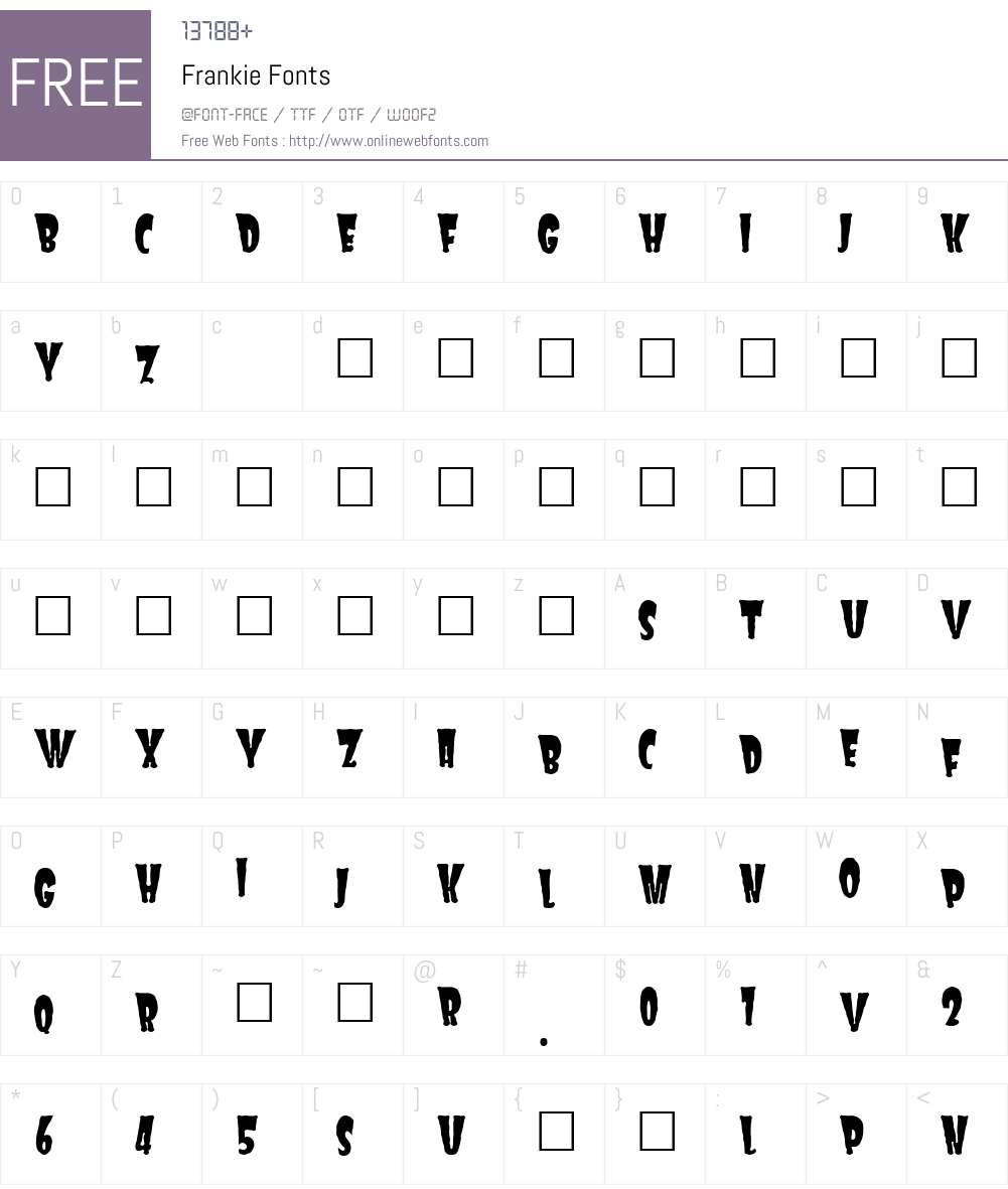 Frankie Font Screenshots