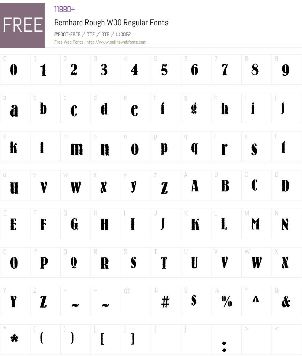 Bernhard Font Screenshots